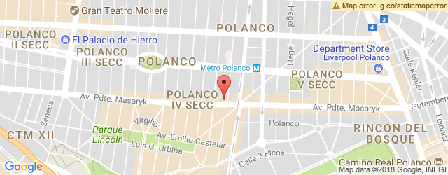 Mapa de ubicación de Pubbelly Sushi Ciudad de México