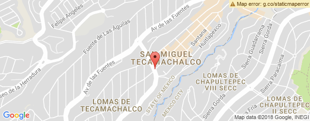Mapa de ubicación de DUNKIN' DONUTS, TECAMACHALCO