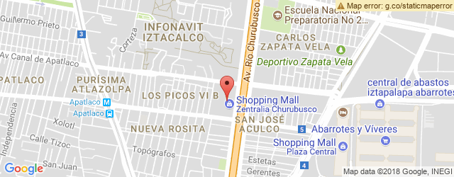 Mapa de ubicación de DOMINO'S PIZZA, BALBUENA