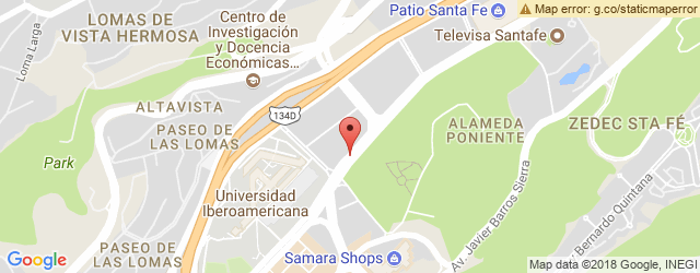 Mapa de ubicación de DOMINO'S PIZZA, C.C. SANTA FE