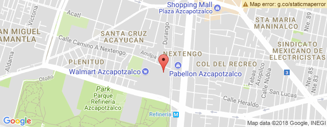 Mapa de ubicación de CHILI'S, AZCAPOTZALCO
