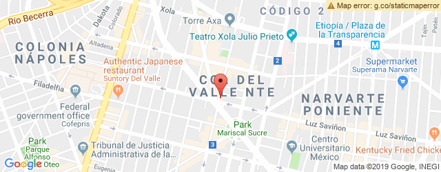 Mapa de ubicación de LA ESQUINA CANTINA DEPORTIVA