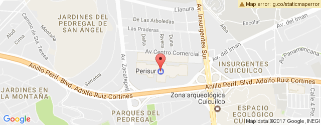 Mapa de ubicación de LA CASA DEL PASTOR, CENTRO COMERCIAL PERISUR