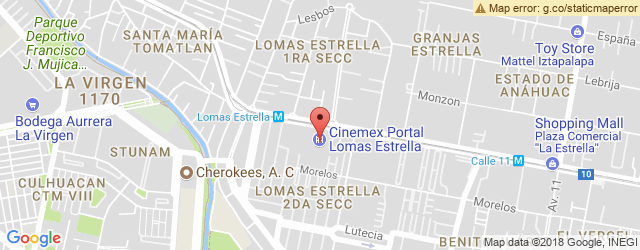 Mapa de ubicación de LA CASA DE TOÑO, LOMAS ESTRELLA