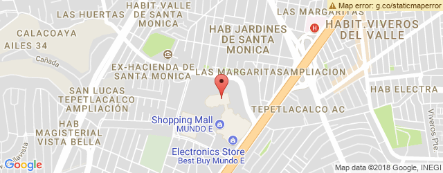 Mapa de ubicación de BENDITA PALETA, MUNDO E