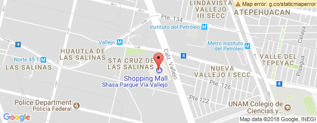 Mapa de ubicación de HOOTERS, VÍA VALLEJO