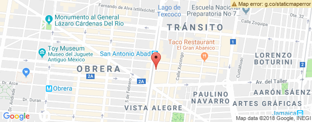 Mapa de ubicación de TAQUERÍA LOS TRES COCHIKUINOS