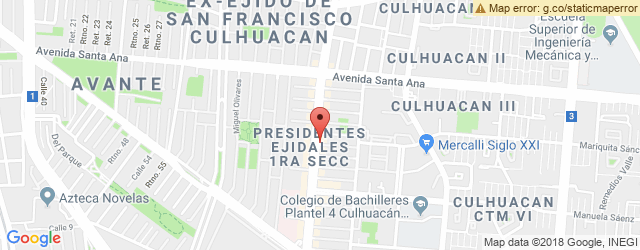 Mapa de ubicación de PIDE Y COME, ESCUELA NAVAL