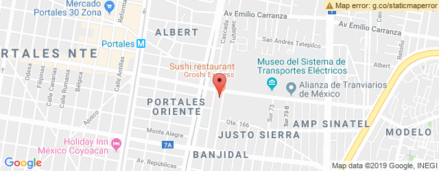 Mapa de ubicación de GROSHI EXPRESS, PLAZA CASCADA