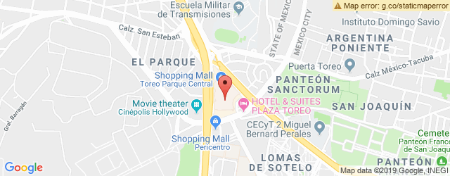 Mapa de ubicación de AZUL TERRAZA, C.C. PARQUE TOREO CENTRAL