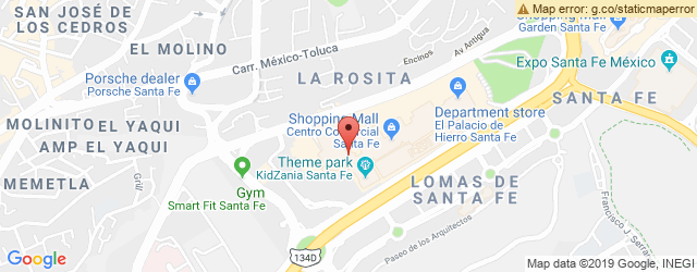 Mapa de ubicación de LOS CANARIOS, CENTRO COMERCIAL SANTA FE