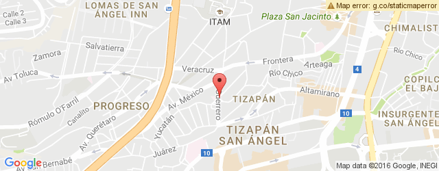 Mapa de ubicación de PANE EN VIA, PEDREGAL