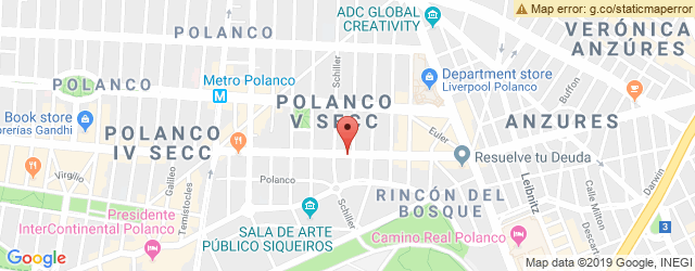 Mapa de ubicación de PUERTO MADERO, POLANCO