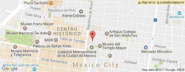 Mapa de ubicación de LA TERRAZA DEL CENTRO CULTURAL ESPAÑA