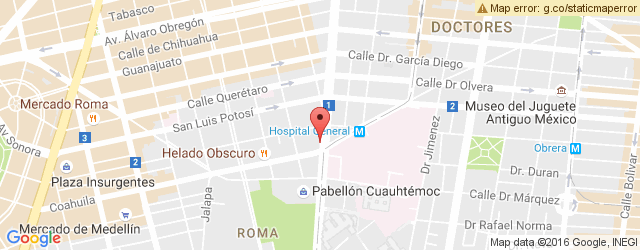 Mapa de ubicación de POTZOLLCALLI, CUAUHTÉMOC