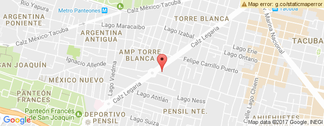 Mapa de ubicación de VIPS, LEGARÍA
