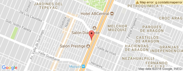 Mapa de ubicación de VIPS, BOSQUES ARAGÓN
