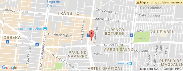 Mapa de ubicación de VIPS, LA VIGA