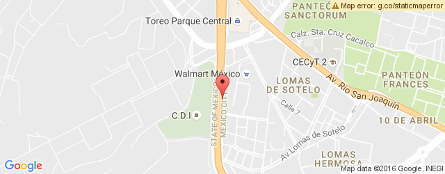 Mapa de ubicación de VIPS, LOMAS TOREO