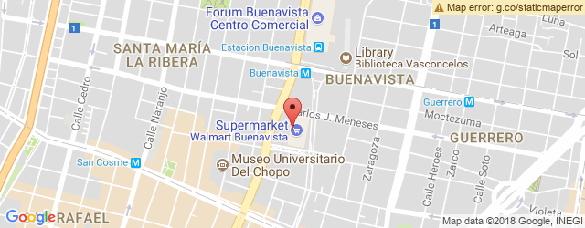 Mapa de ubicación de VIPS, BUENAVISTA