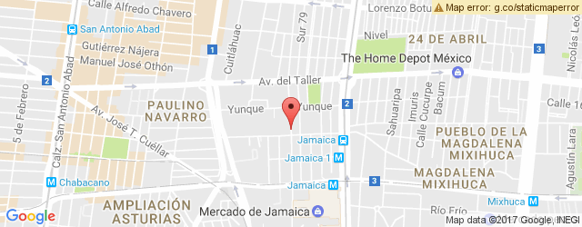 Mapa de ubicación de EL HUARACHE DE JAMAICA, CENTRO