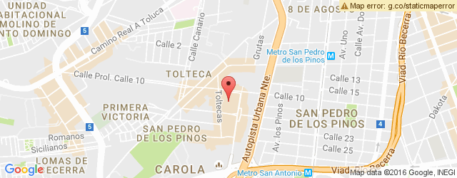 Mapa de ubicación de LA ESTACIÓN, SAN PEDRO DE LOS PINOS
