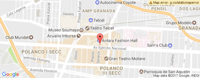 Mapa de ubicación de CHILI'S, PLAZA ANTARA