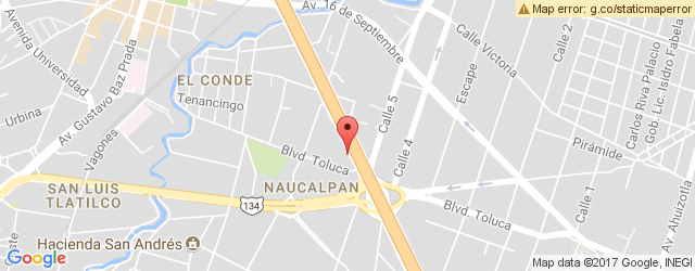 Mapa de ubicación de EL BIFE DEL PADRINO, NAUCALPAN