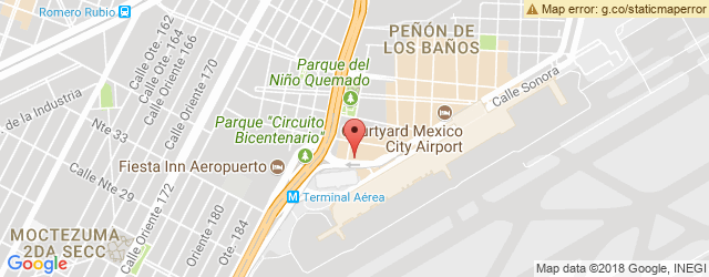 Mapa de ubicación de LA MANSIÓN, HOTEL CAMINO REAL AEROPUERTO