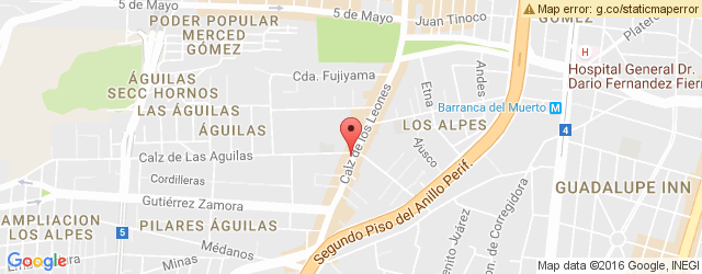 Mapa de ubicación de EL TIZONCITO, LAS ÁGUILAS
