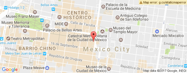 Mapa de ubicación de LA TERRAZA DEL HOTEL MAJESTIC