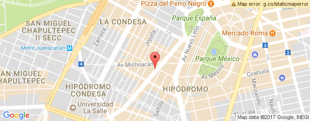 Mapa de ubicación de LA CERVECERÍA DE BARRIO, CONDESA