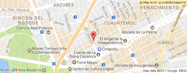 Mapa de ubicación de LA TERRAZA, RÍO LERMA
