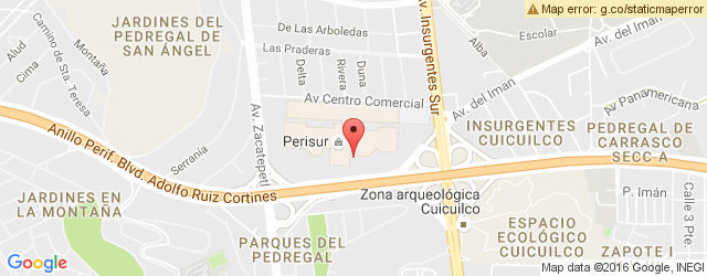 Mapa de ubicación de EL TORITO, PERISUR