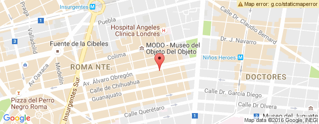 Mapa de ubicación de LOS BISQUETS OBREGÓN, PERLA DEL ESTE