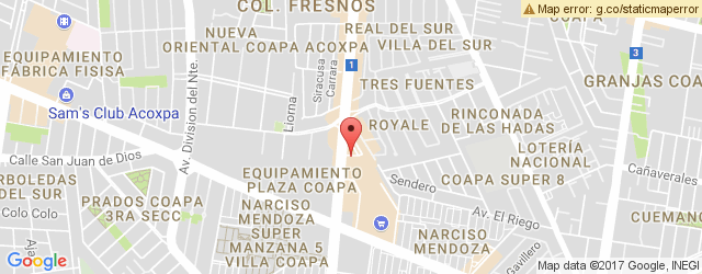 Mapa de ubicación de LOS BISQUETS OBREGÓN, COAPLAZA