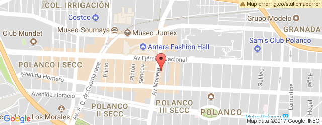 Mapa de ubicación de LOS BISQUETS OBREGÓN, POLANCO