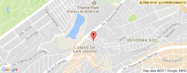 Mapa de ubicación de PAPA JOHN'S, LOMAS TECAMACHALCO