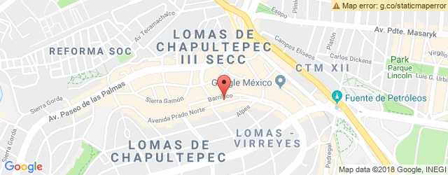 Mapa de ubicación de CAFÉ EMIR, PRADO NORTE