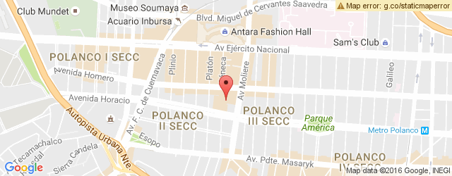 Mapa de ubicación de CAFÉ PUNTA DEL CIELO, POLANCO