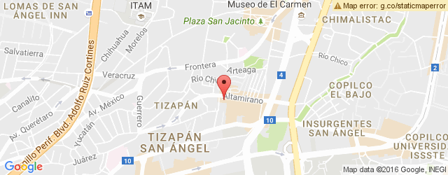 Mapa de ubicación de CAFÉ PUNTA DEL CIELO, LORETO