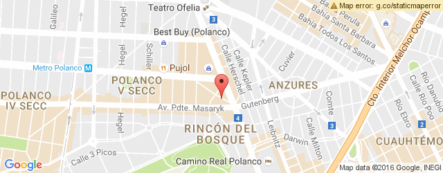 Mapa de ubicación de ASADEROS GRILL, POLANCO