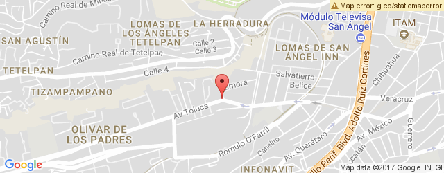 Mapa de ubicación de LA CURVA