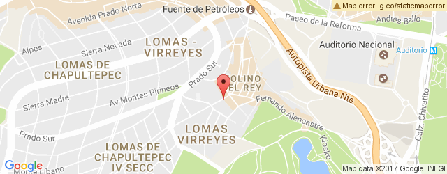 Mapa de ubicación de FINESSE, LOMAS DE VIRREYES