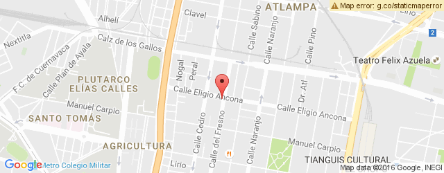 Mapa de ubicación de CANTINA EL SALÓN PUEBLA