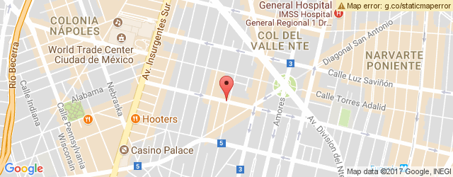 Mapa de ubicación de LOS COCOTEROS