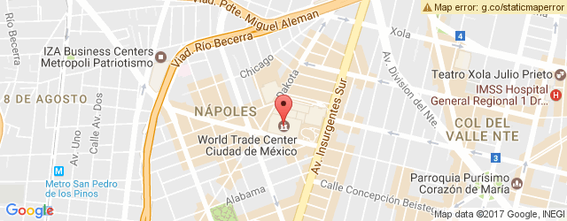 Mapa de ubicación de TERRAZA WTC