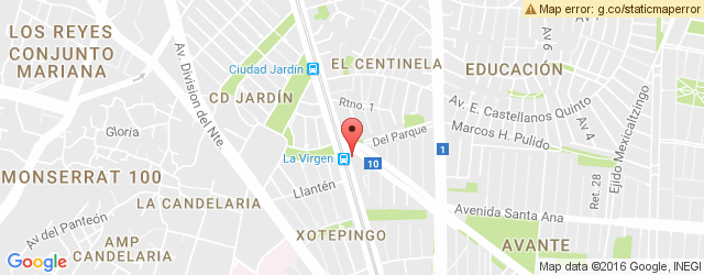 Mapa de ubicación de LOS BISQUETS OBREGÓN, LA VIRGEN