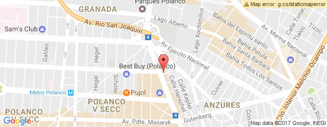Mapa de ubicación de SANBORNS CAFÉ, MARIANO ESCOBEDO