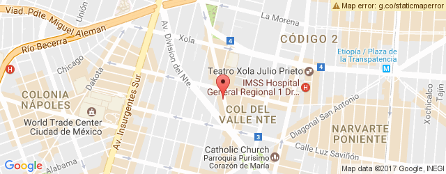 Mapa de ubicación de TOKYO ROSE, DEL VALLE